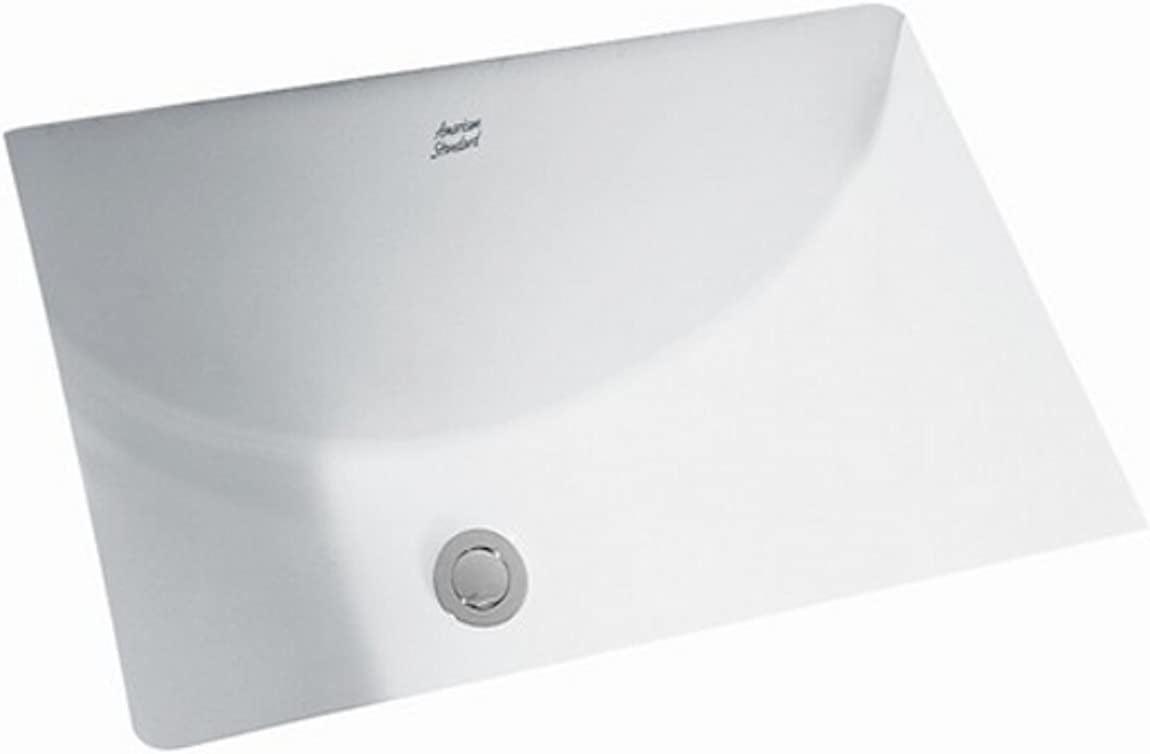 American Standard Studio 15.25'' White Vitreous China Rectangular Bathroom Sink with Overflow