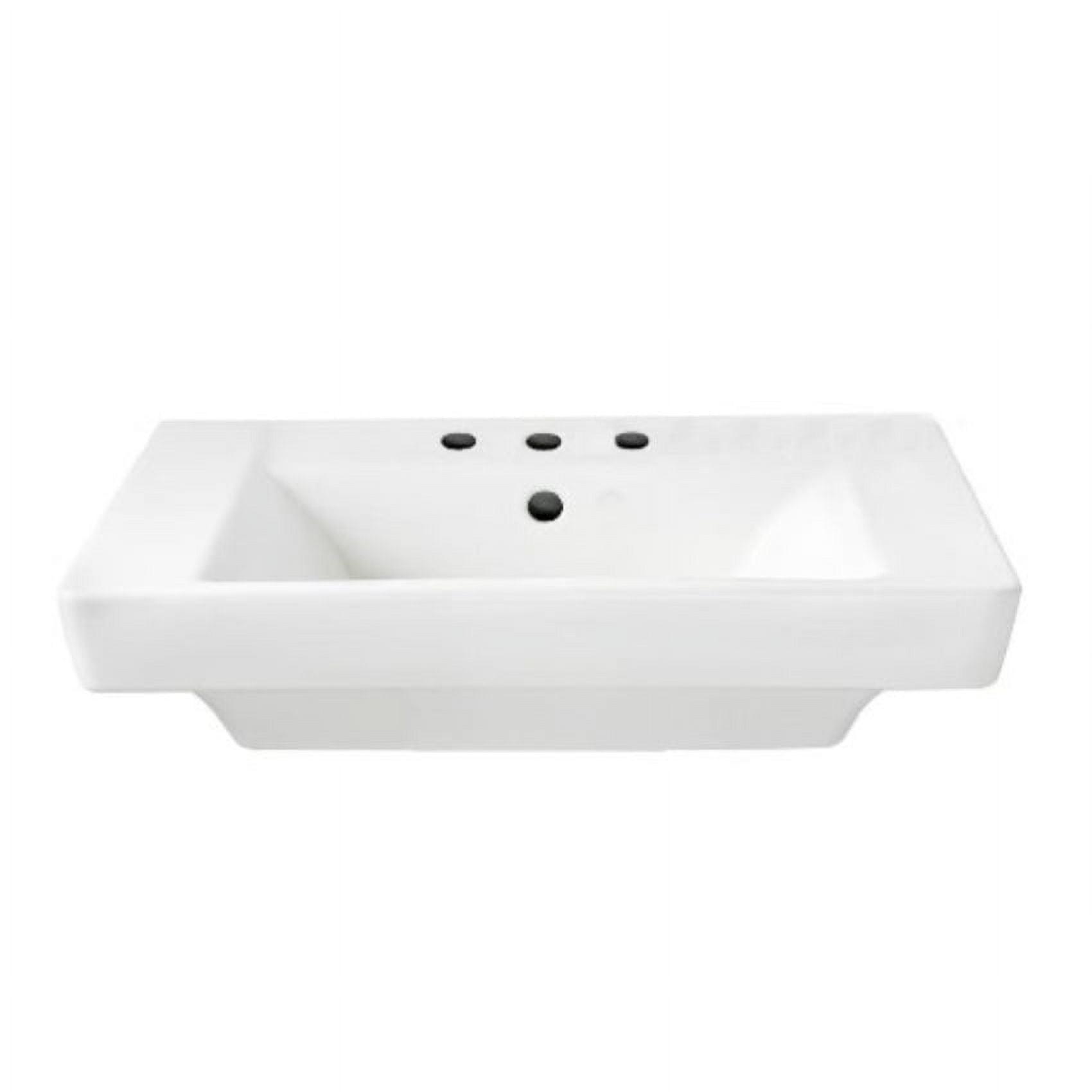 American Standard Boulevard 19'' Vitreous China Rectangular Bathroom Sink with Overflow