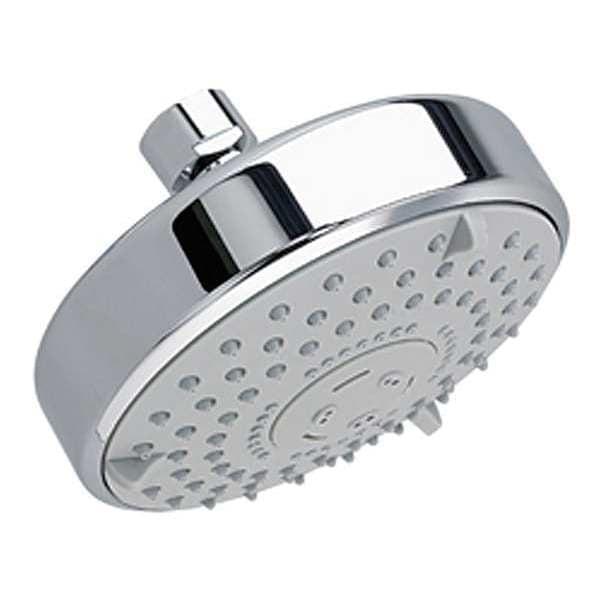 Polished Chrome 3-Function Wall Mounted Rain Showerhead