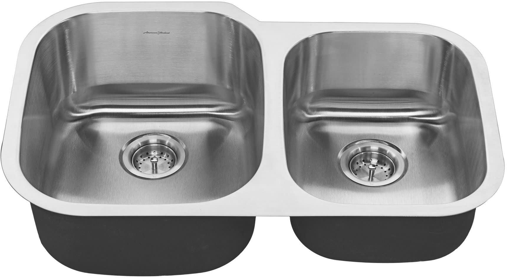 Portsmouth 31.5" Double Basin Stainless Steel Undermount Kitchen Sink