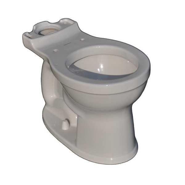 American Standard Toilet Bowl,Round,Floor,Gravity Tank 3517D101.020