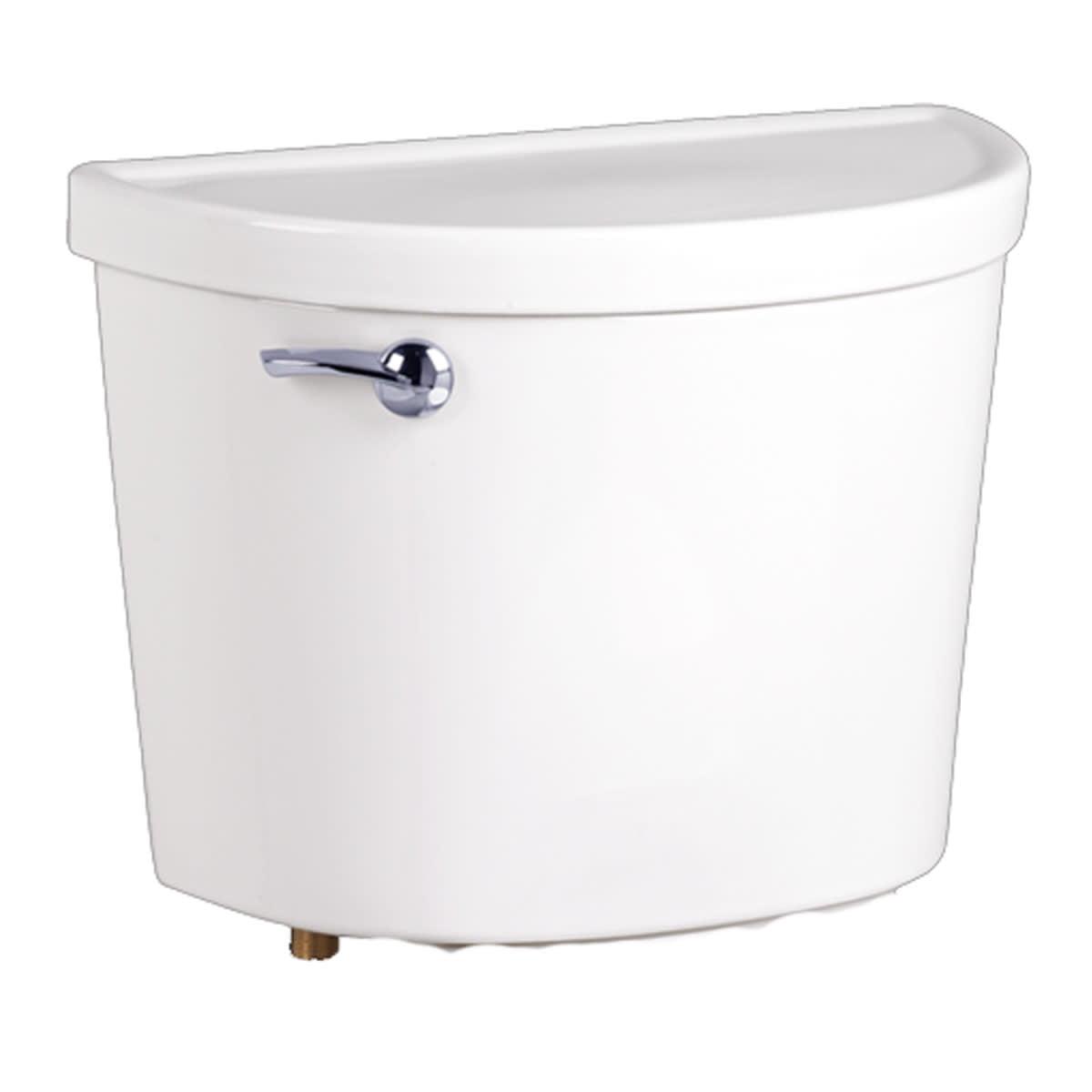 White Ceramic Dual Flush Toilet Tank with Right-Hand Lever