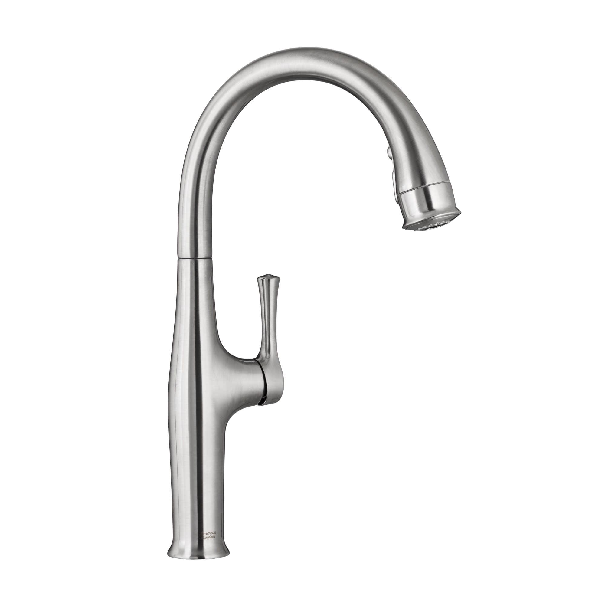 Stainless Steel Pull-Down Spray Kitchen Faucet with Brass Spout