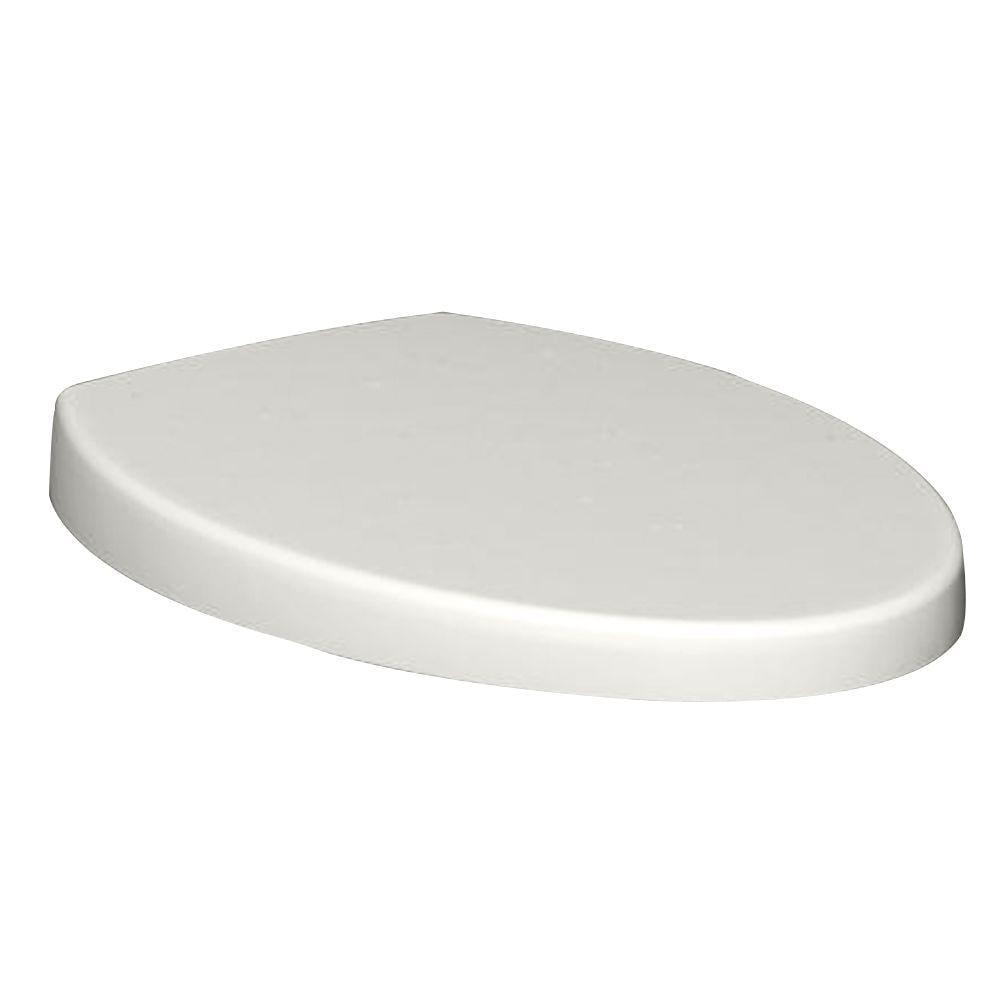 White Plastic Elongated Slow Close Toilet Seat