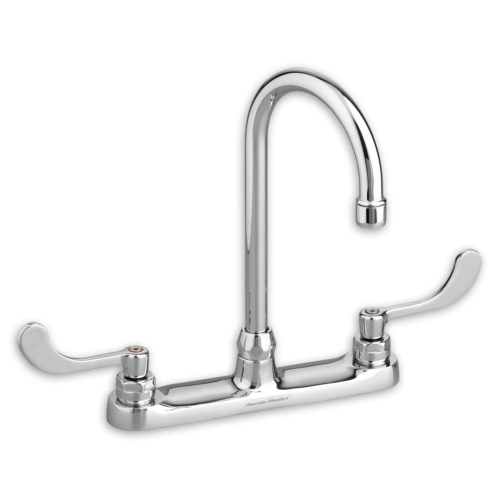 Chrome High-Arch Double Handle Kitchen Faucet