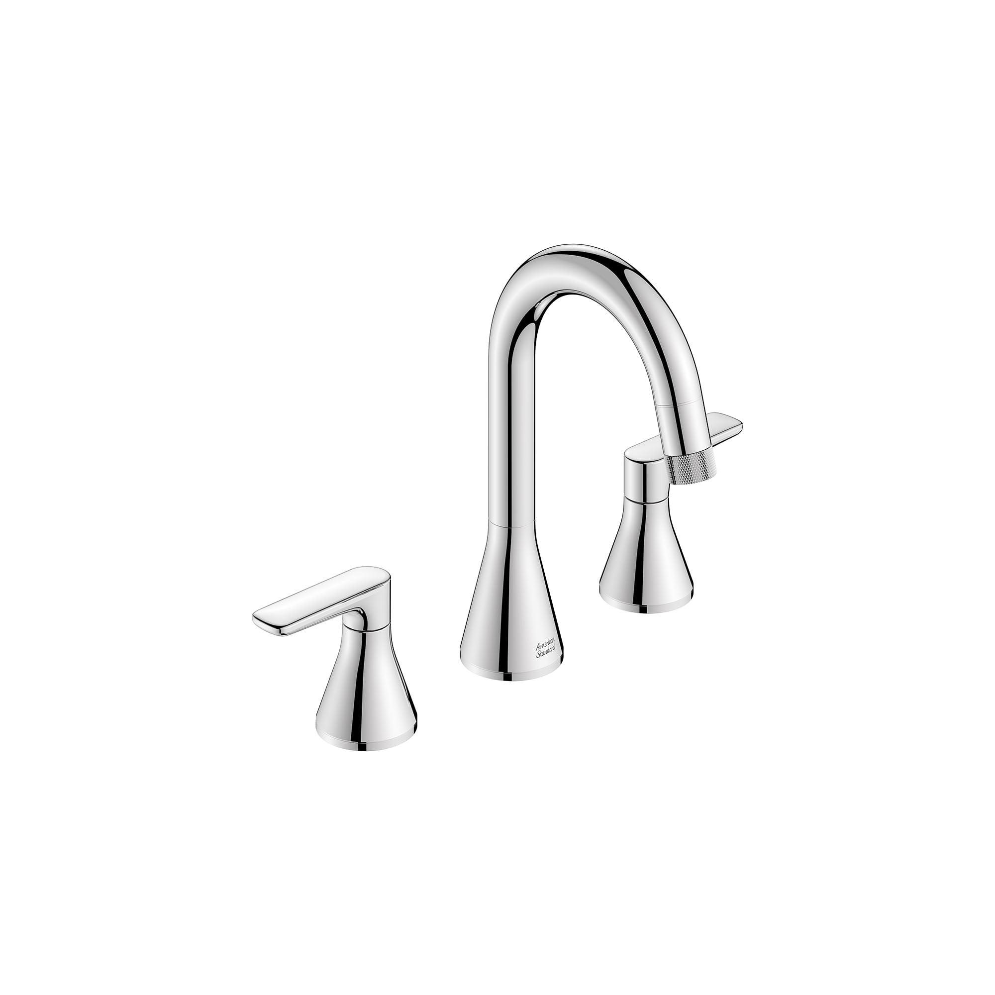 Widespread 2-handle Bathroom Faucet with Drain Assembly