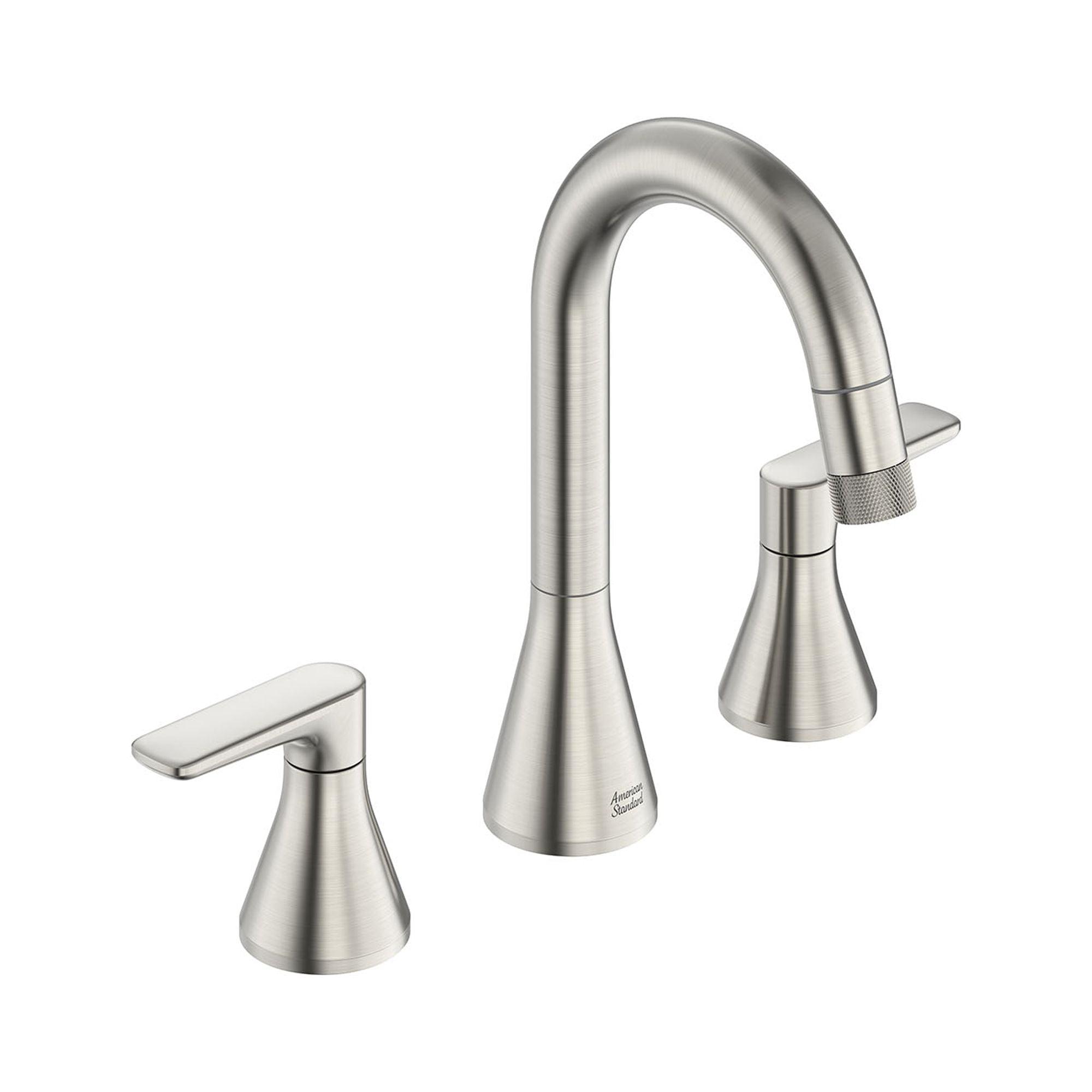 Widespread 2-handle Bathroom Faucet with Drain Assembly