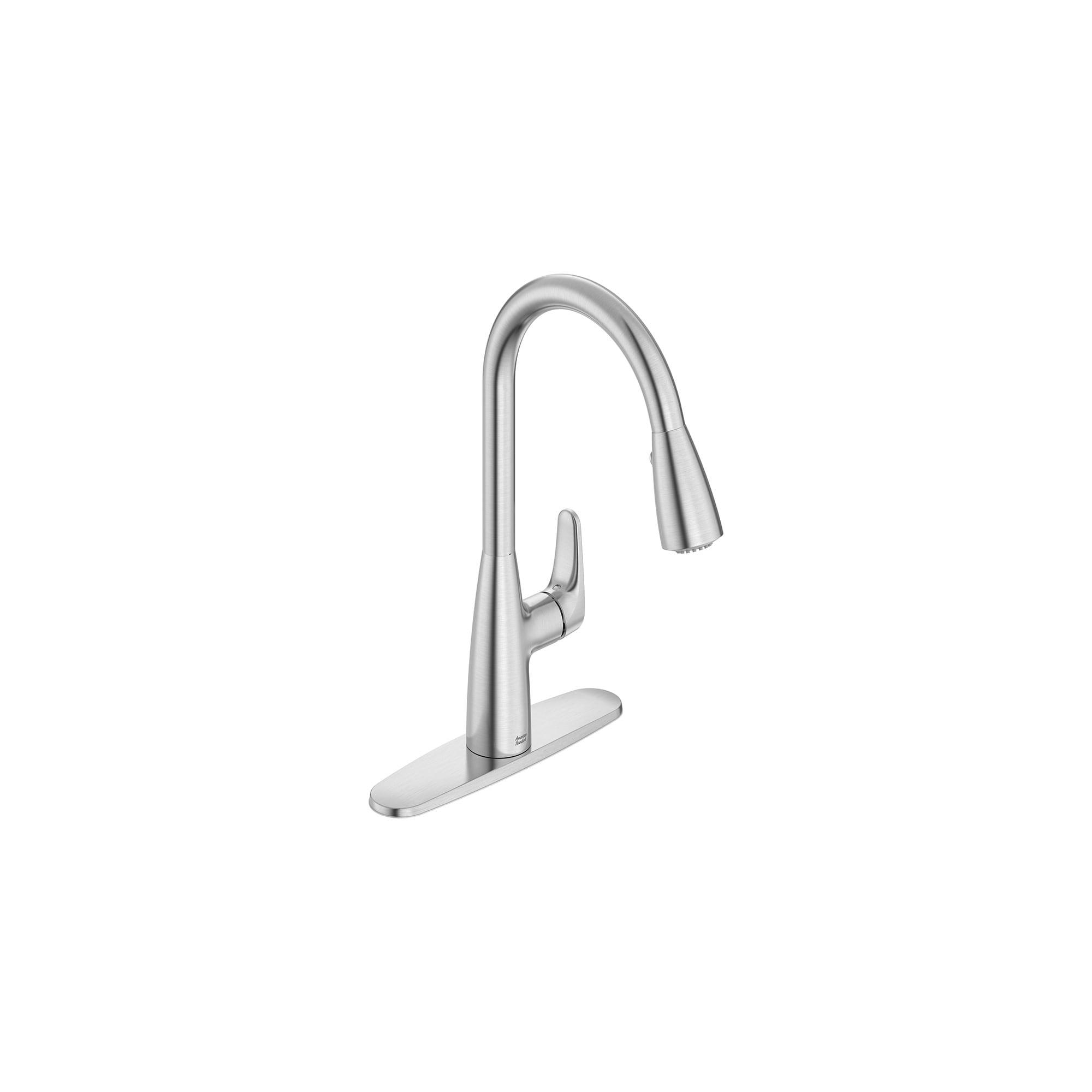 Stainless Steel Single-Handle Pull-Down Kitchen Faucet with Spray