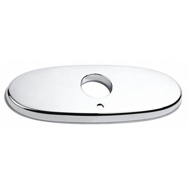 Polished Chrome 6.5" Metal Deck Plate for Faucets