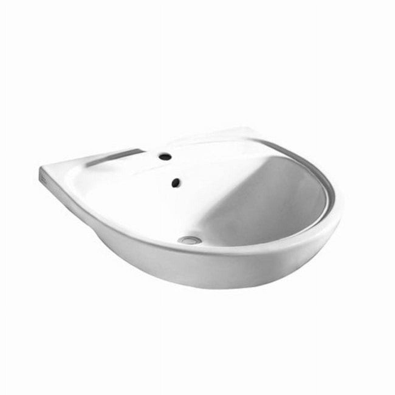 American Standard Mezzo 21.5'' Ceramic Circular Bathroom Sink with Overflow