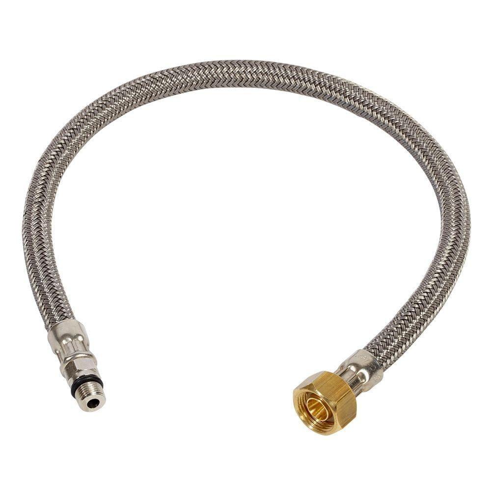 Braided Stainless Steel Faucet Supply Hose with Brass Connection