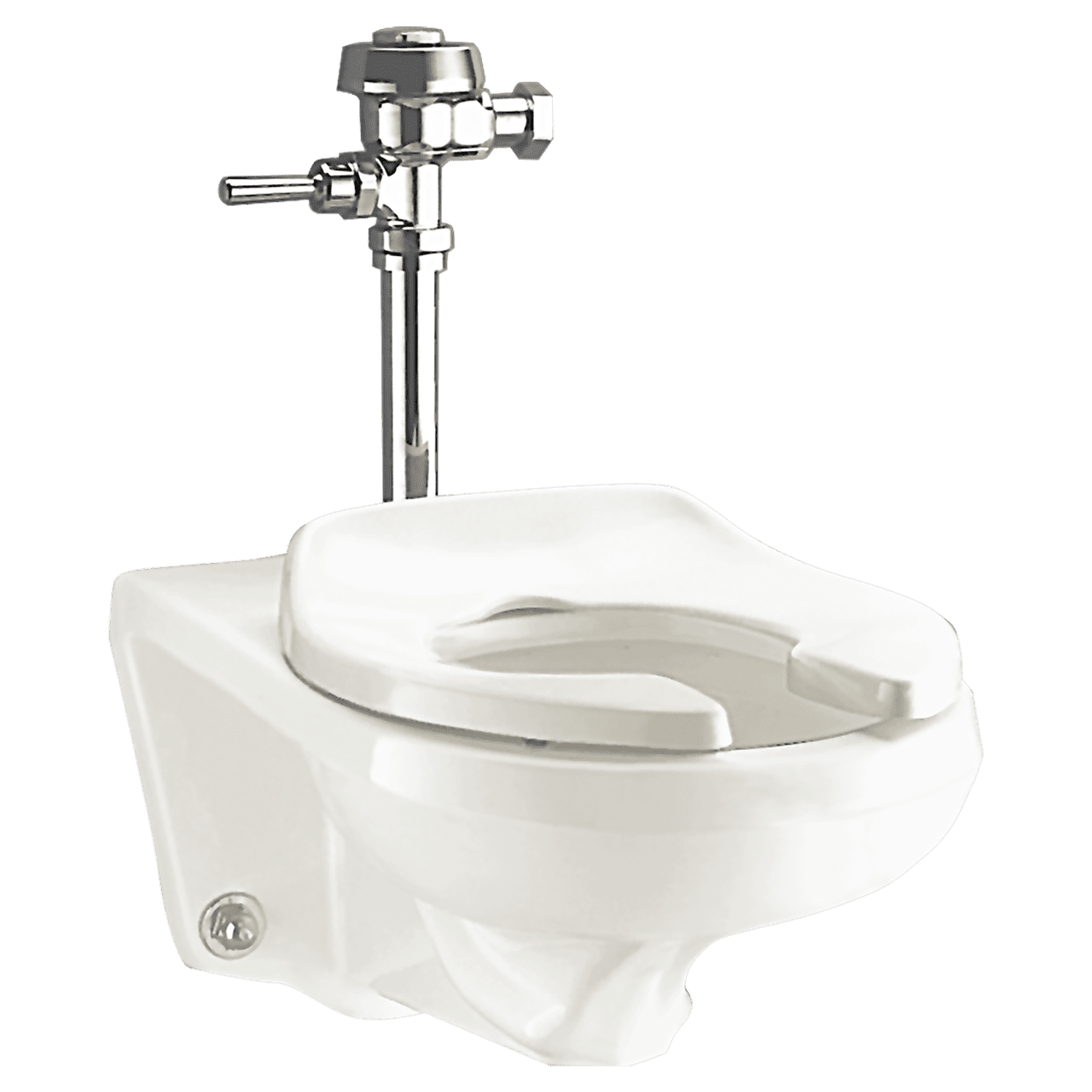 White Vitreous China Elongated Wall Mounted High Efficiency Toilet