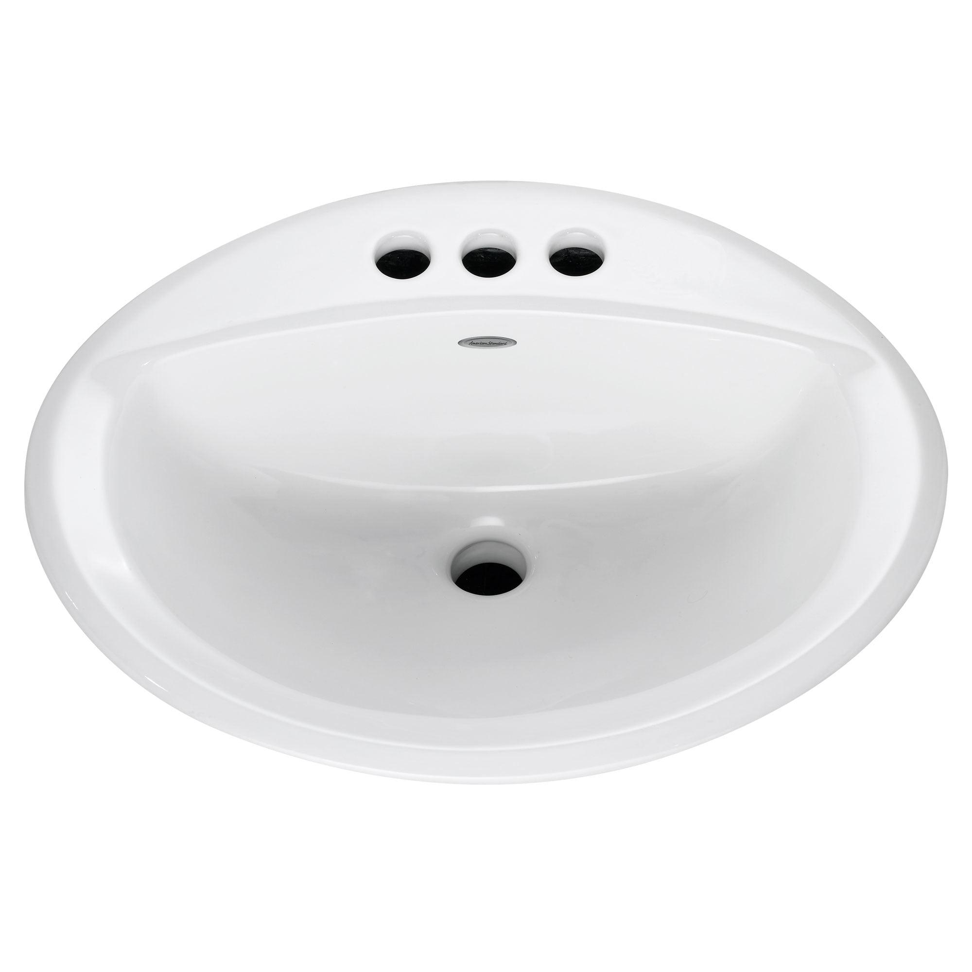 American Standard Aqualyn 17.38'' Ceramic Oval Bathroom Sink with Overflow