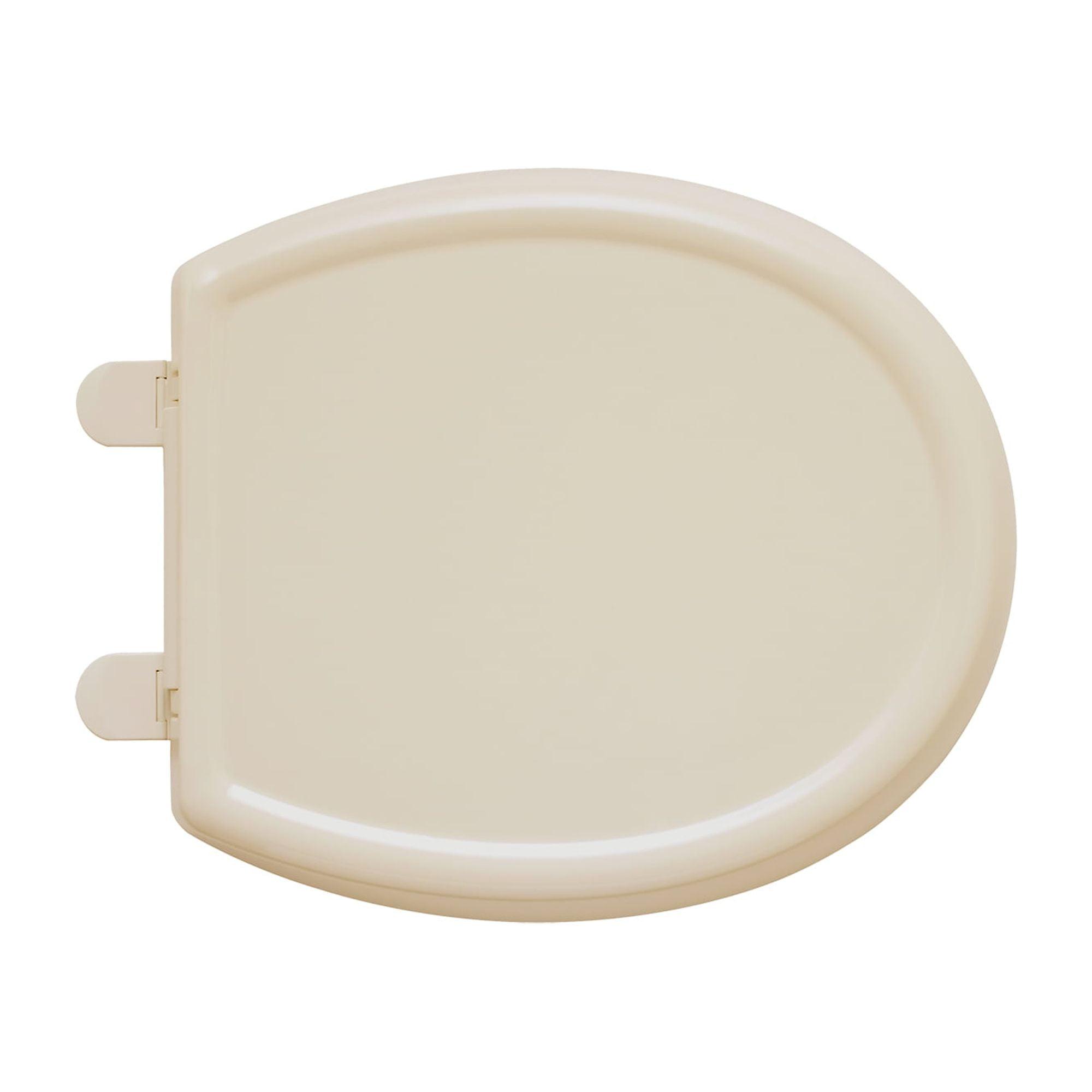 Bone Plastic Round Slow Close Toilet Seat with Lid