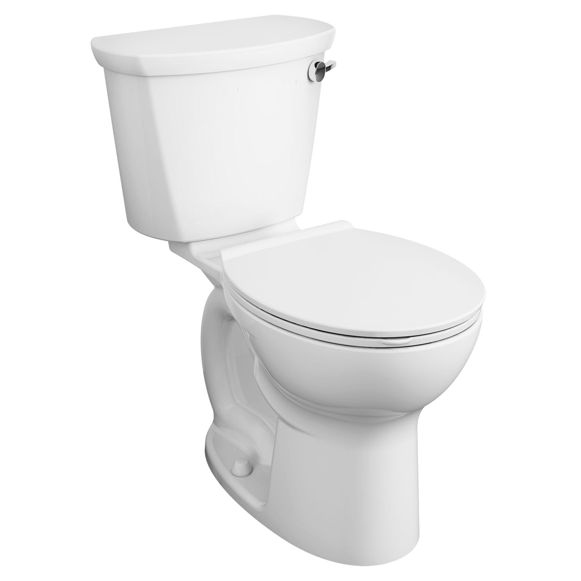 White Vitreous China Round Two-Piece High Efficiency Toilet