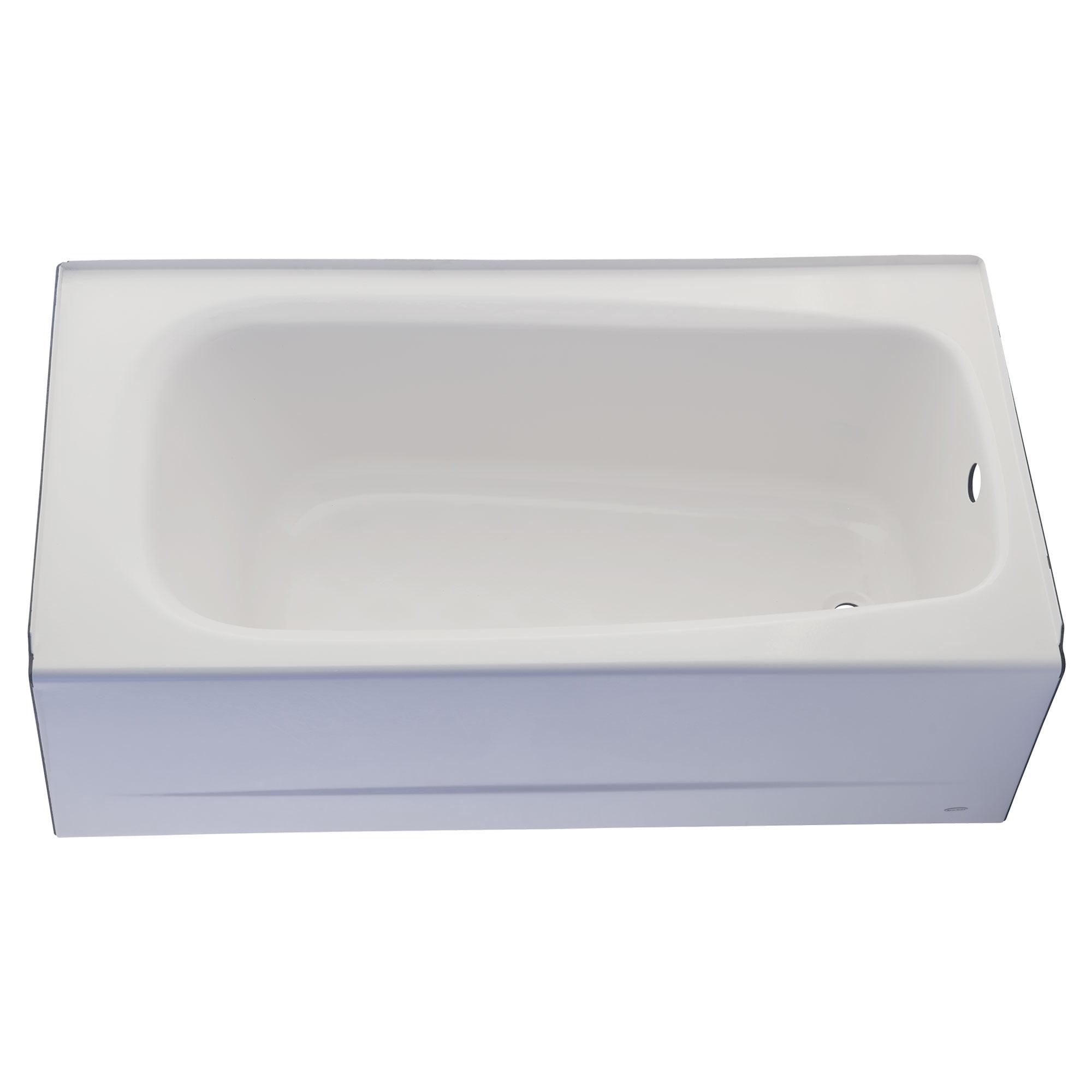 Cambridge 60'' White Cast Iron Alcove Soaking Bathtub