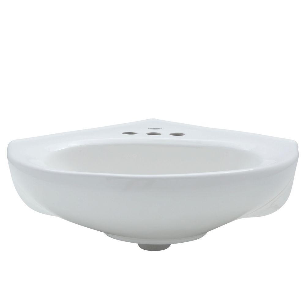 American Standard Cornice 15.5'' White Vitreous China Specialty Bathroom Sink with Overflow