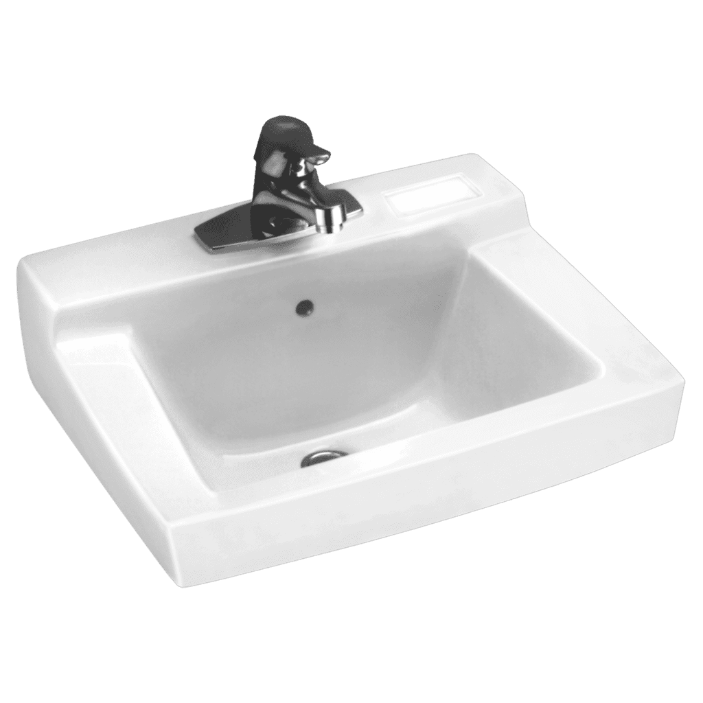 American Standard Declyn 17'' Vitreous China Square Bathroom Sink with Overflow