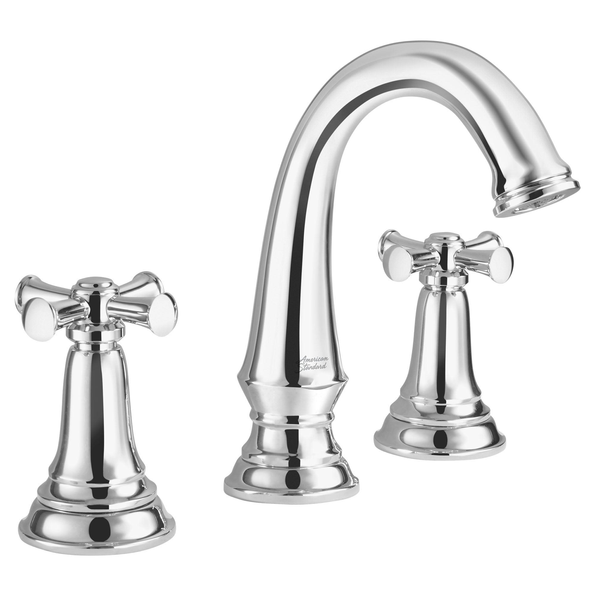 Delancey Polished Chrome 7.75" High 2-Handle Modern Bathroom Faucet