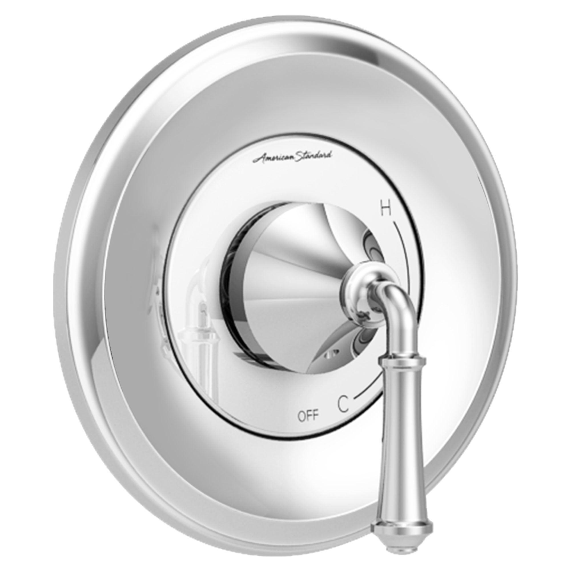 Delancey Polished Chrome Wall-Mounted Shower Valve Trim Kit