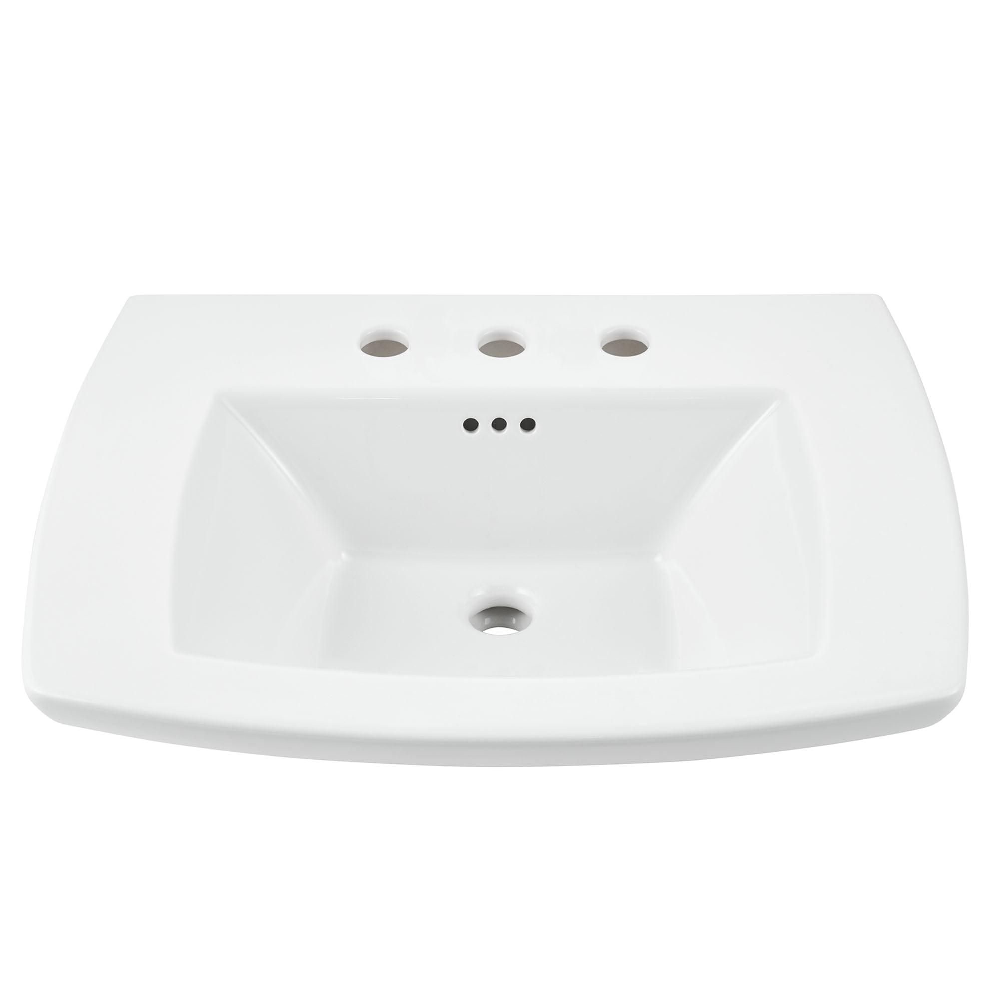 American Standard Edgemere 19.5'' White Ceramic Rectangular Bathroom Sink with Overflow