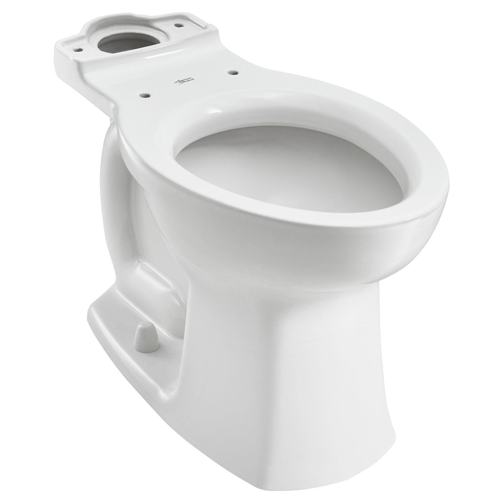 White Vitreous China Dual Flush Elongated Toilet Bowl