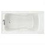 Evolution 60'' White Acrylic Alcove Soaking Bathtub