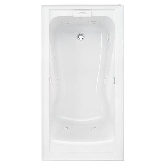 American Standard 2425VC-LHO.020 Evolution 60'' x 32'' Drop-In Soaking Fiberglass Bathtub