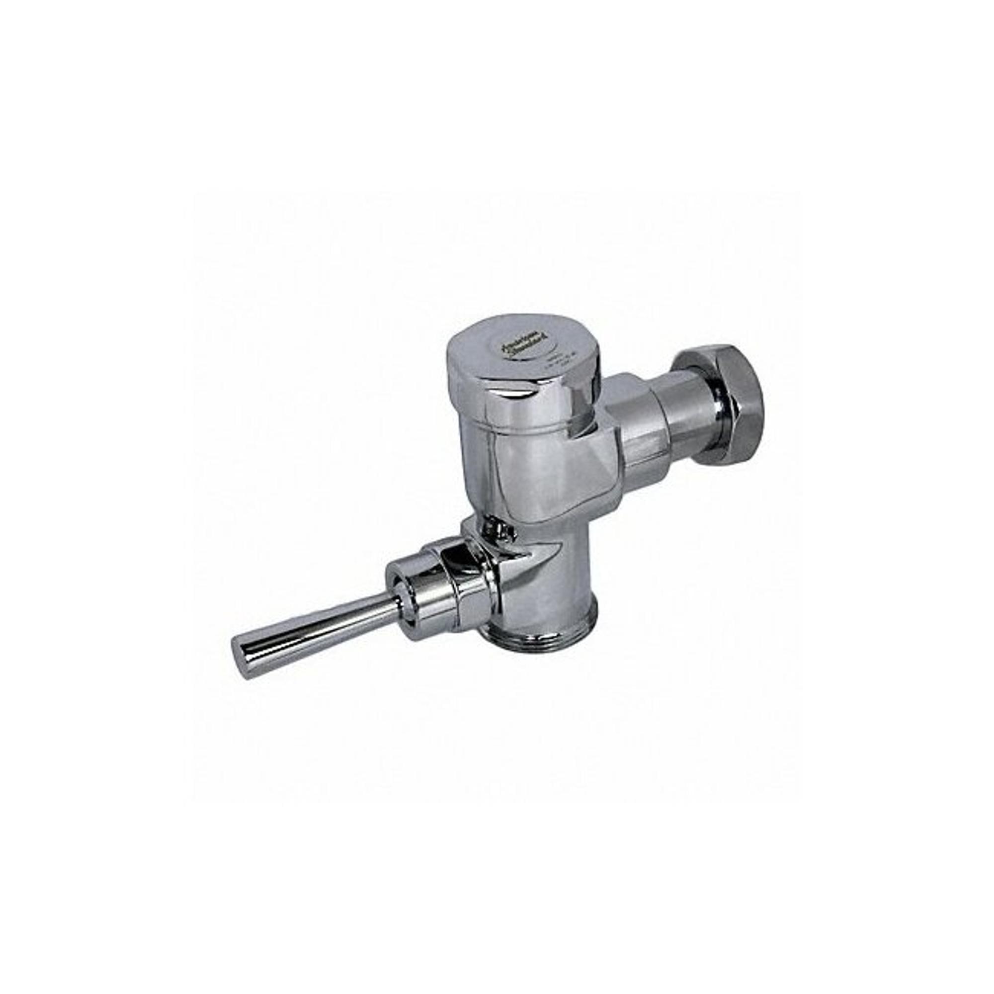 Polished Chrome Manual Toilet Flush Valve with Lever Handle