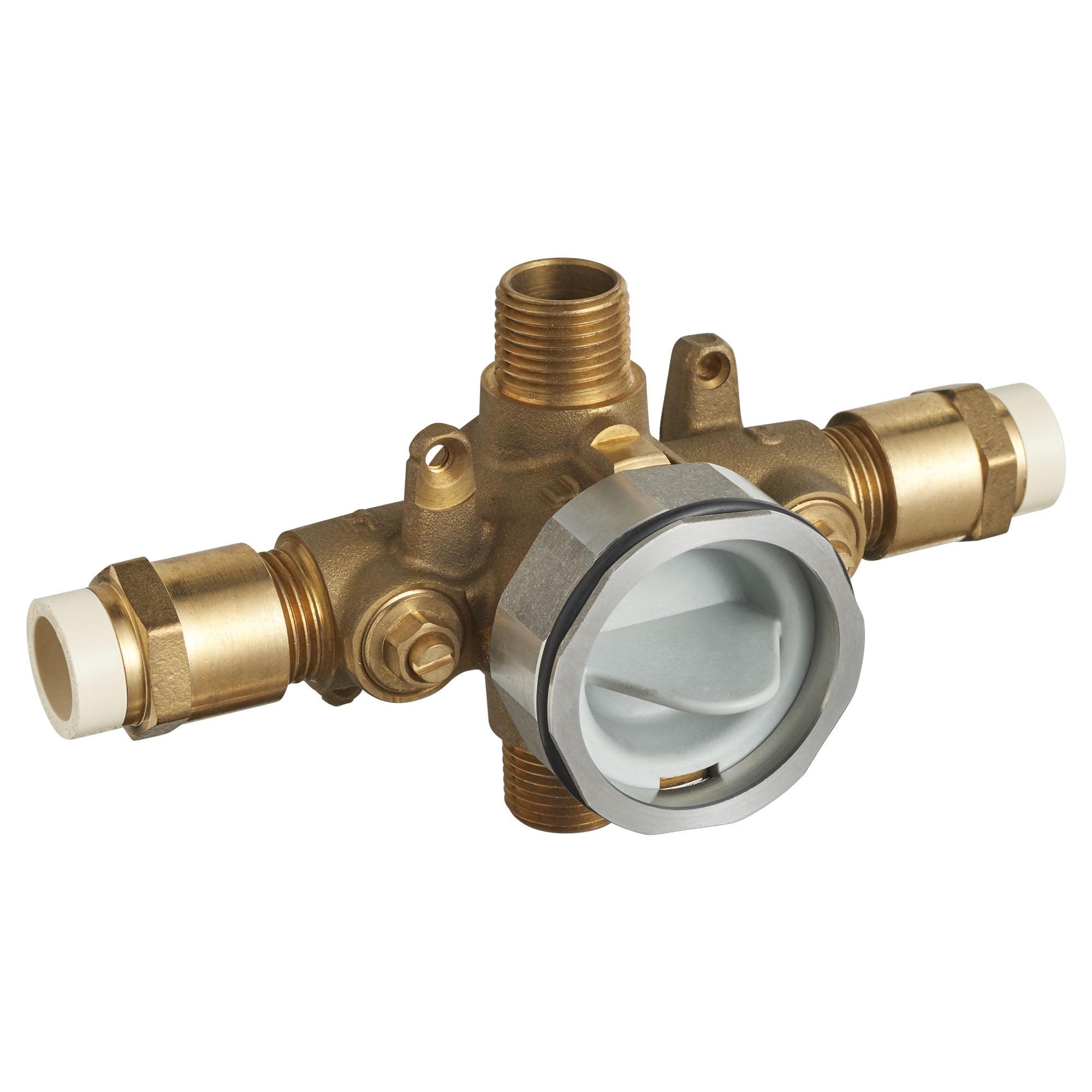 Universal Brass Shower Rough-In Valve with CPVC Inlets