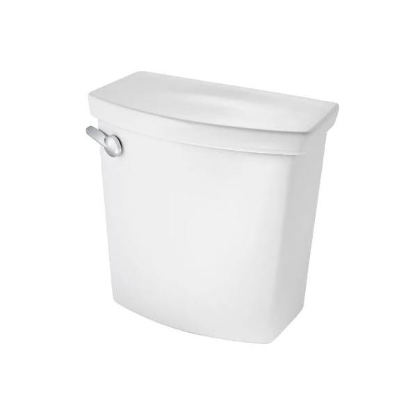 White Vitreous China Dual Flush Toilet Tank