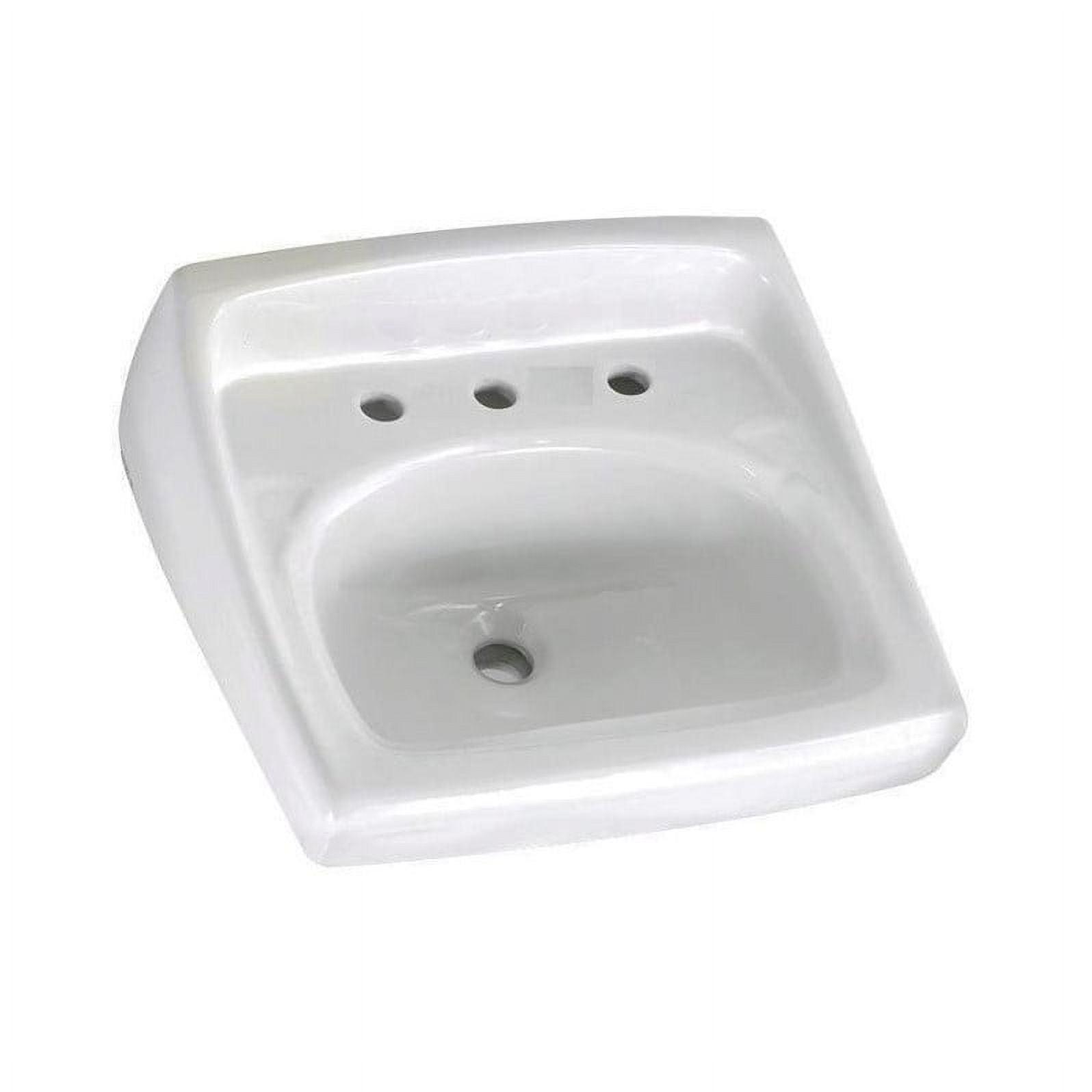 American Standard Lucerne 18.25'' White Ceramic Rectangular Bathroom Sink with Overflow