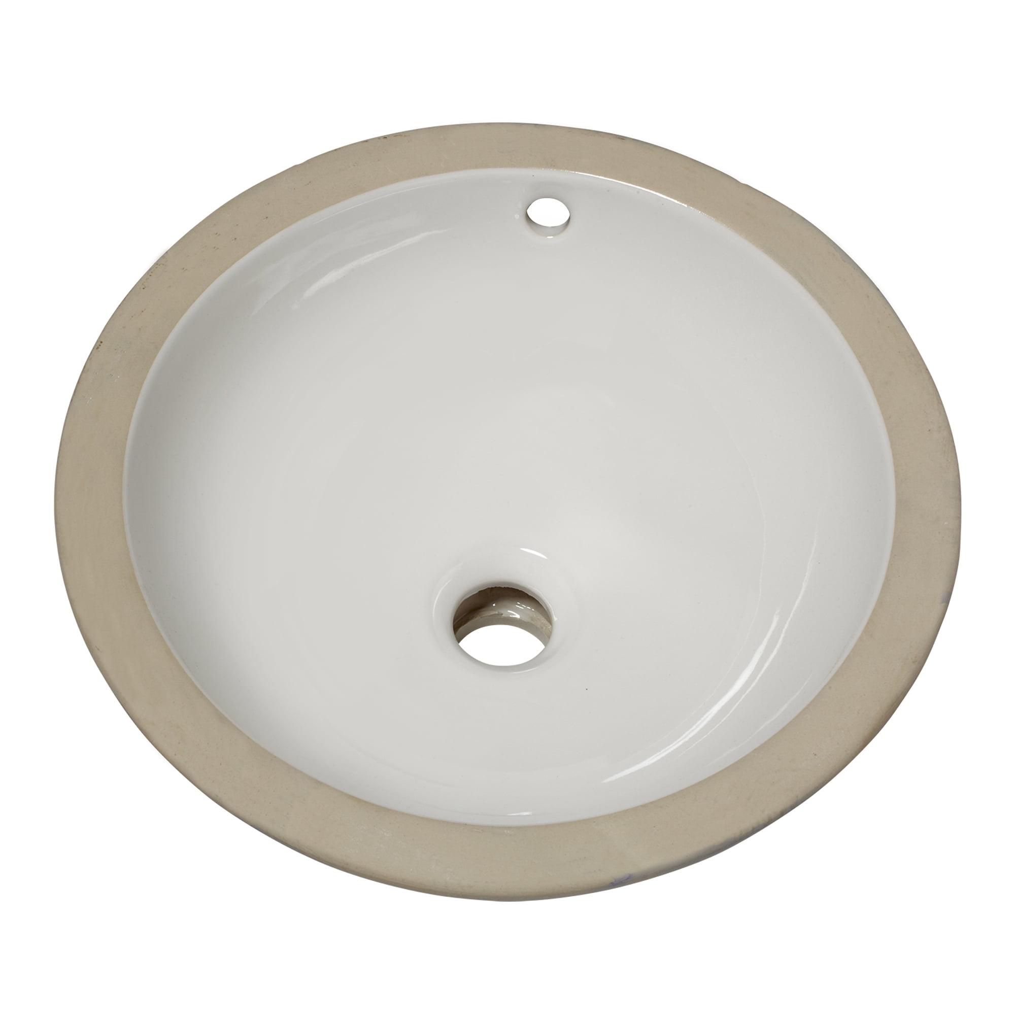 American Standard Orbit 15.5'' Ceramic Circular Bathroom Sink with Overflow