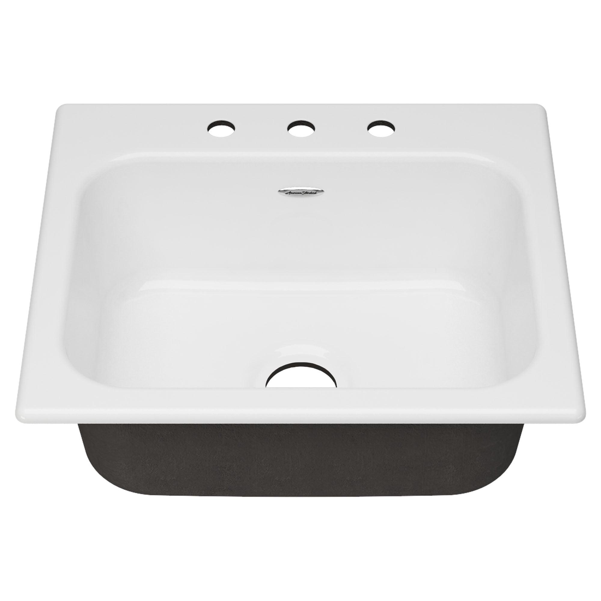 Quince 25'' L Drop-In Single Bowl Cast Iron Kitchen Sink