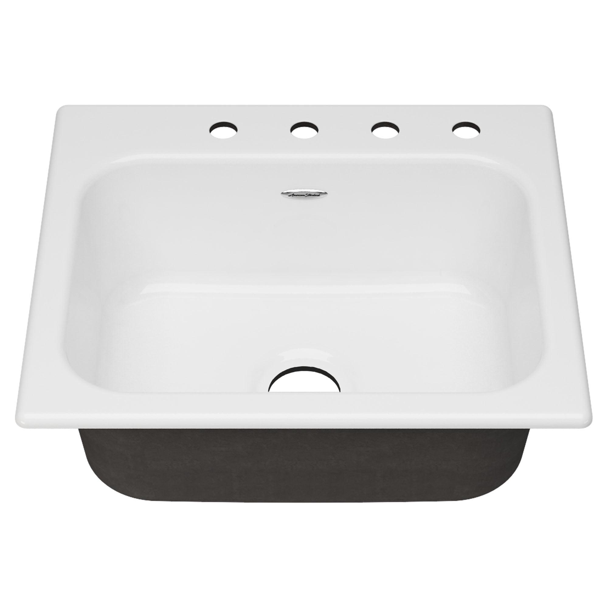 Quince 25'' L Drop-In Single Bowl Cast Iron Kitchen Sink