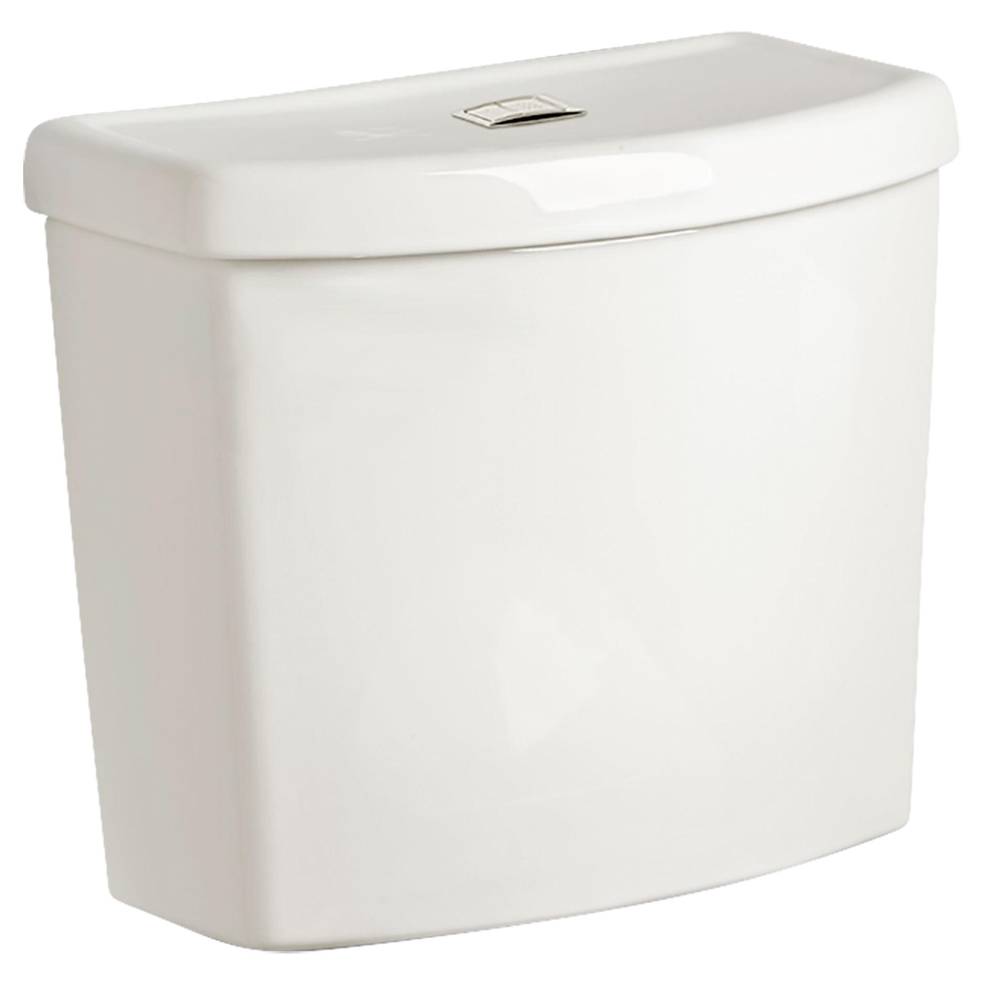 White Ceramic Dual Flush Toilet Tank with Top Mounted Trip Lever