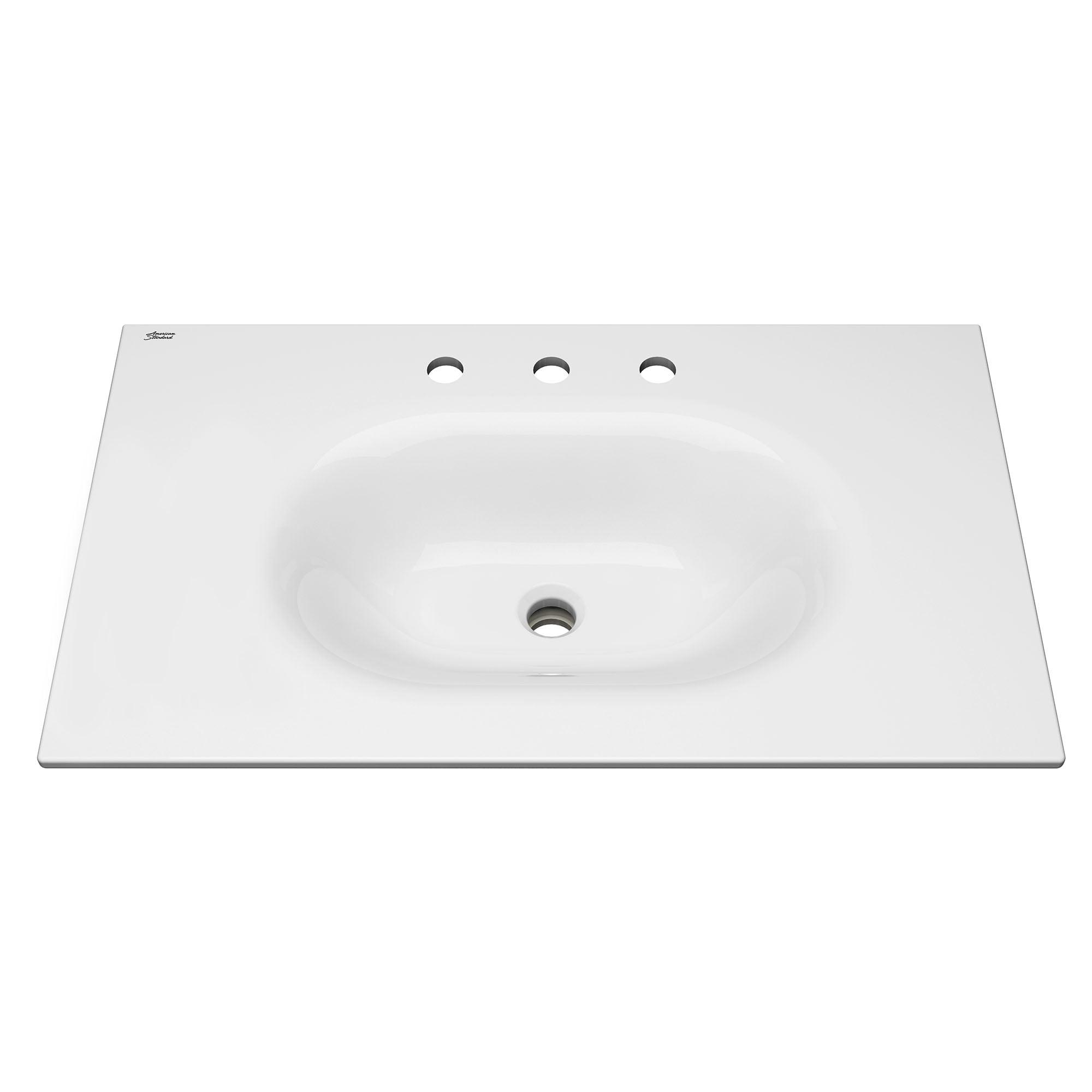 American Standard Studio S 20'' White Vitreous China Rectangular Bathroom Sink with Overflow