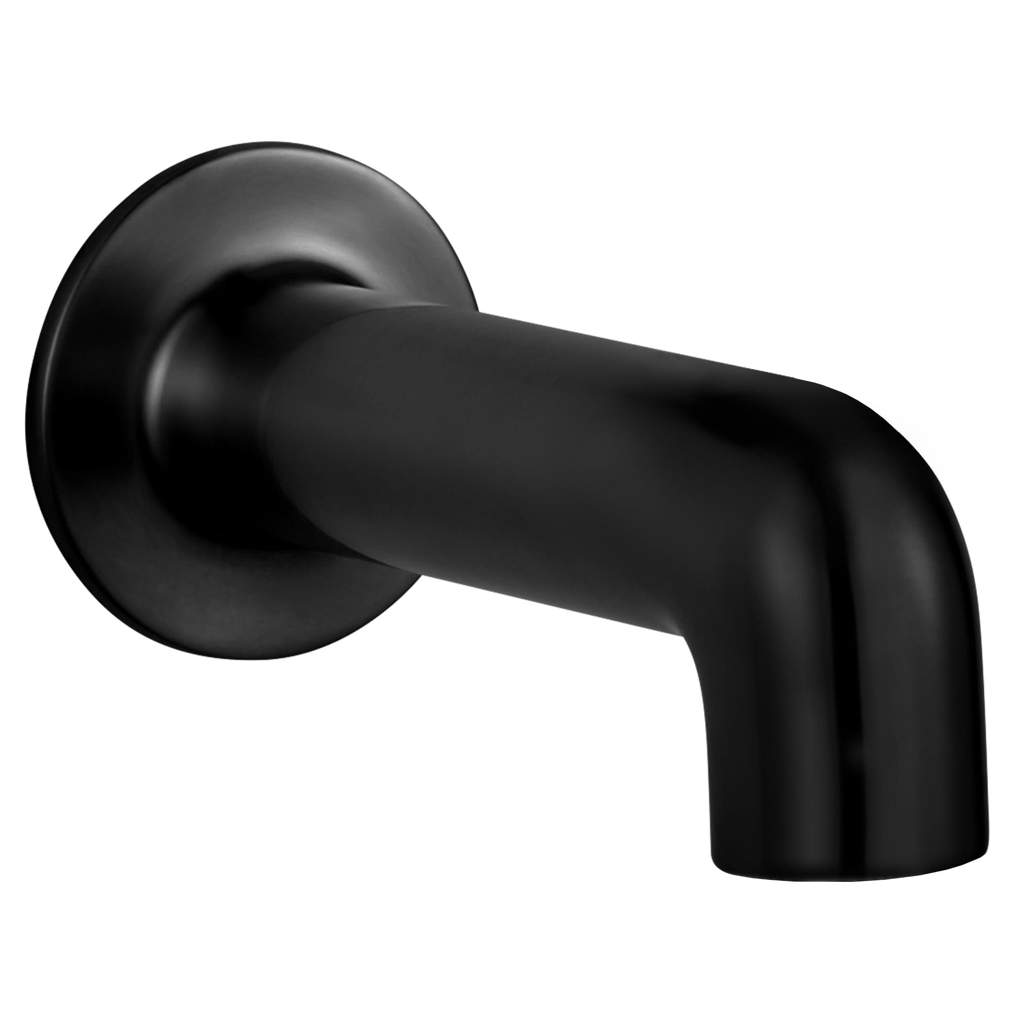 Matte Black Metal Wall Mounted Tub Spout