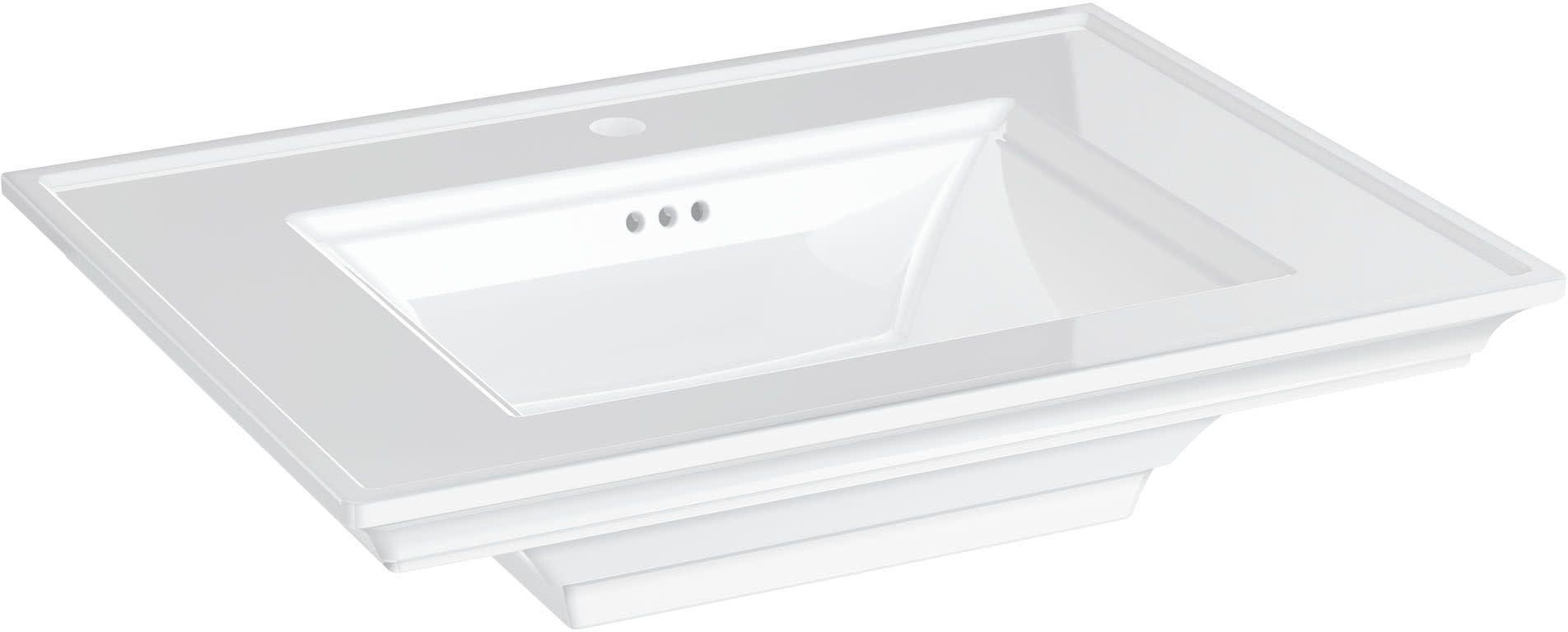 American Standard Town Square S 22.5'' Ceramic Rectangular Bathroom Sink with Overflow