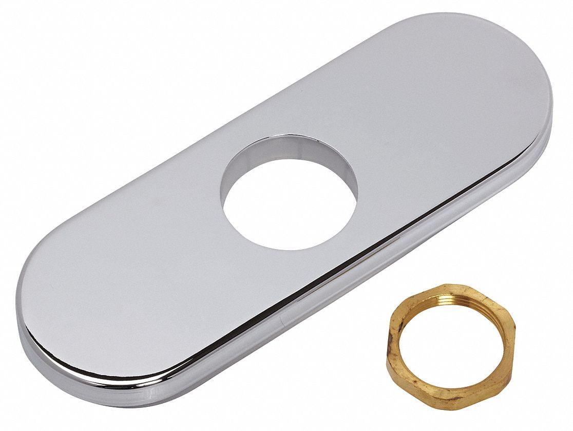 Serin Chrome Brass 4-Inch Deck Plate