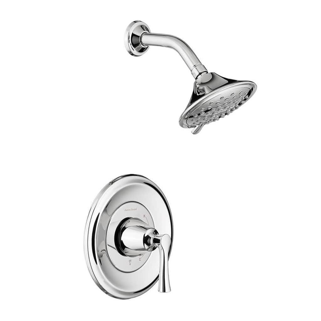 Polished Chrome Wall Mounted Rain Shower Trim Package