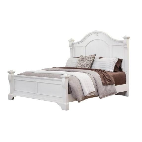American Woodcrafters Heirloom King Poster Bed - Antique White