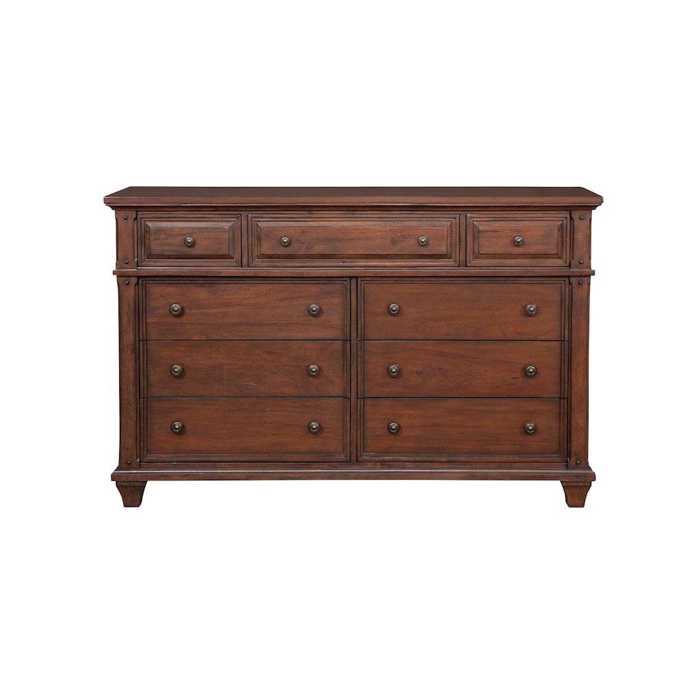 Sedona Cinnamon Cherry 9-Drawer Hardwood Dresser