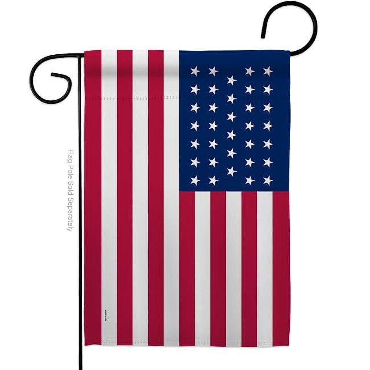 Americana Home & Garden G141122-BO 13 x 18.5 in. United State 1908-1912 American Old Glory Garden Flag with Double-Sided House Decoration Banner Yard Gift