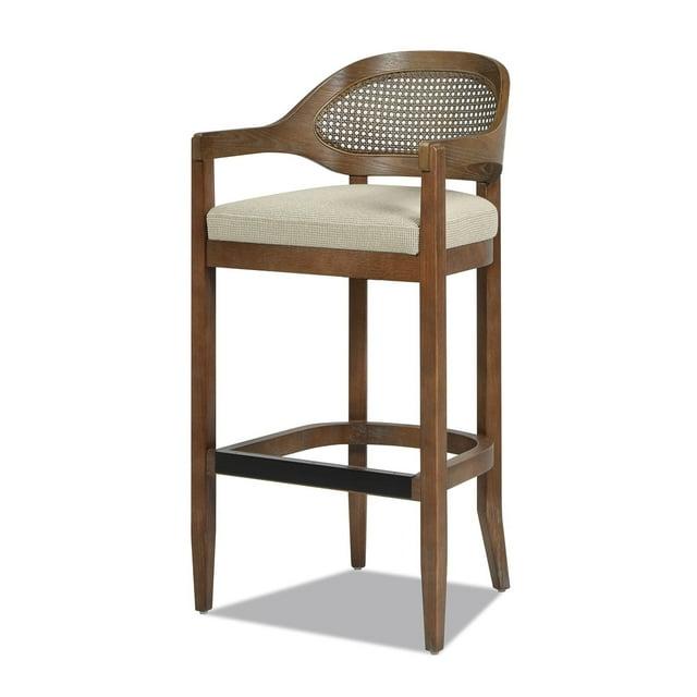 Jennifer Taylor Home Americana Mid-Century Modern 30.5" Cane Back Barstool
