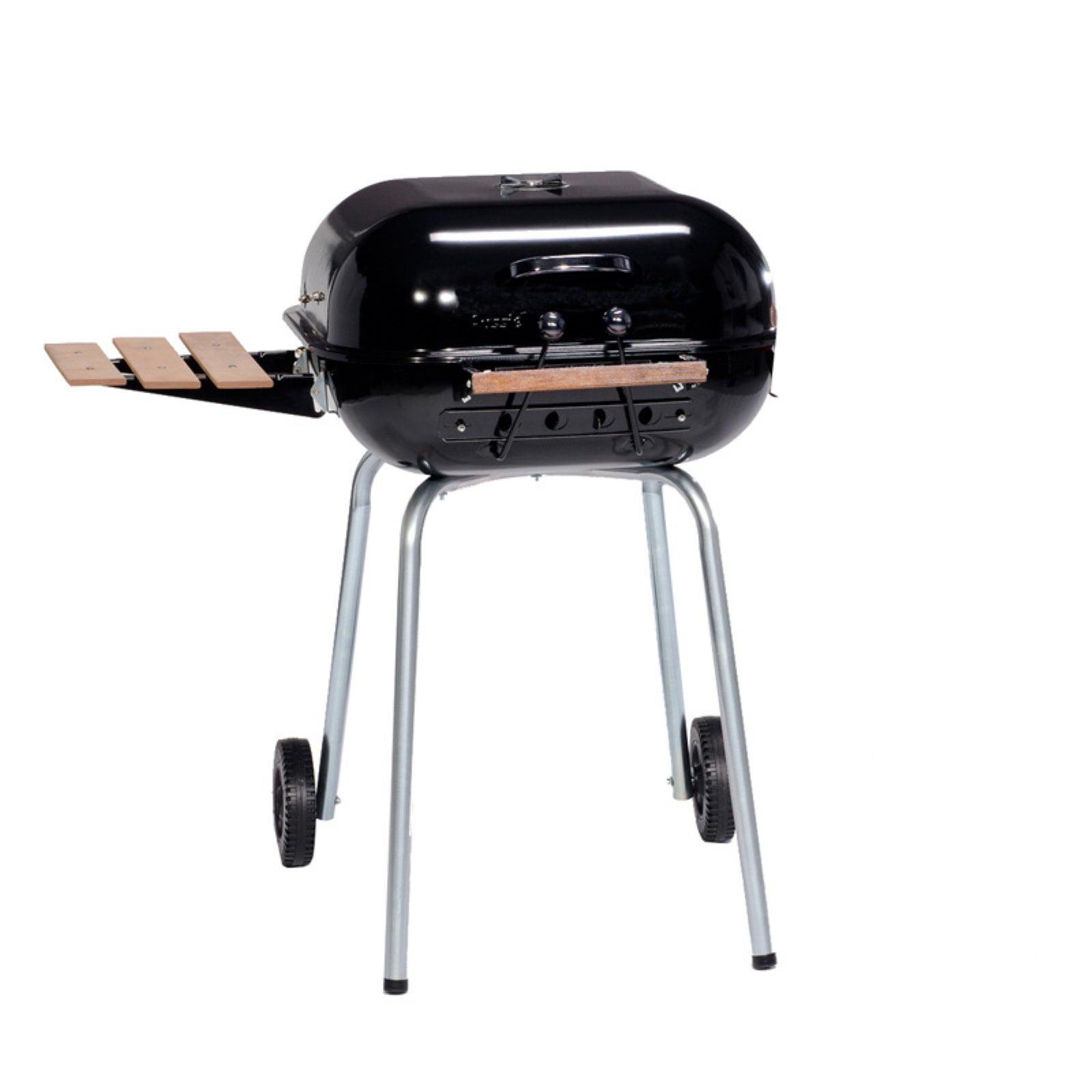 Americana 32'' Black Charcoal Grill with Side Table