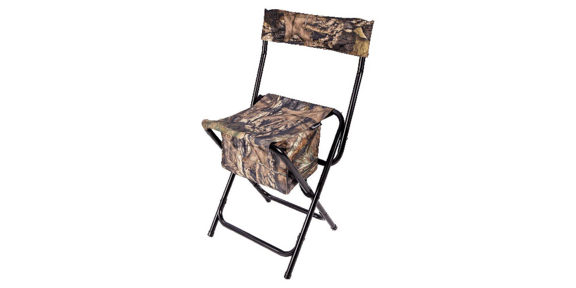 Compact Mossy Oak Camouflage Steel Frame Armless Chair