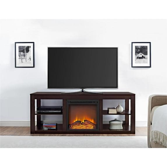 Ameriwood Home Parsons Electric Fireplace TV Stand for TVs up to 65"