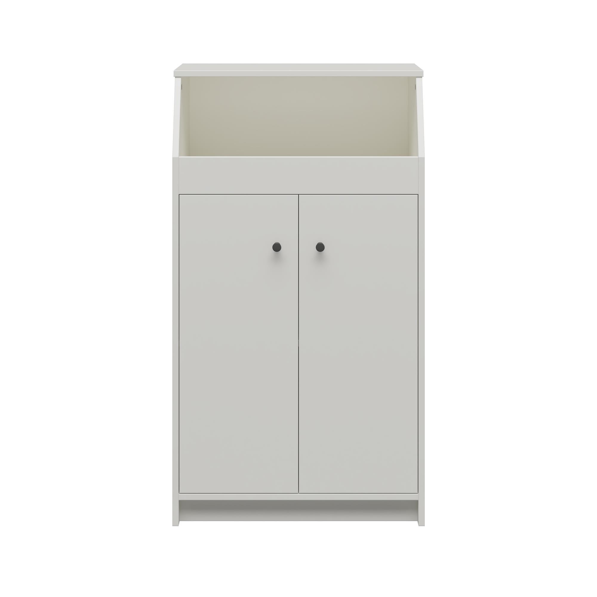 The Loft 2 Door Storage Tower, White