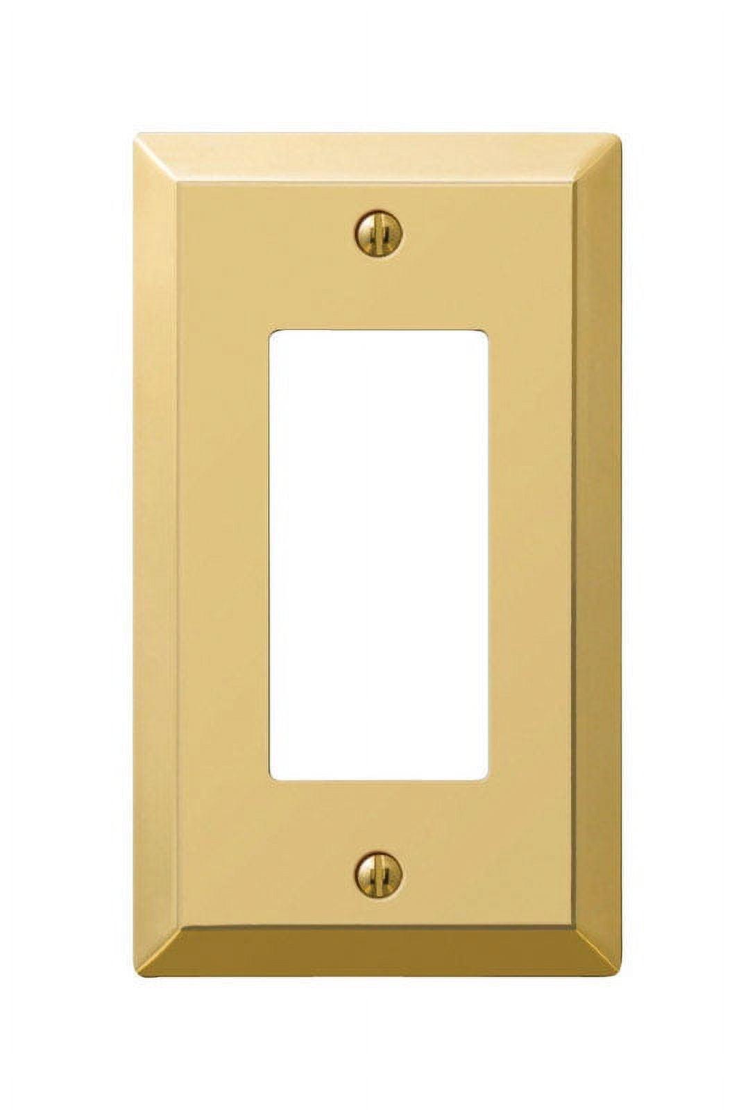 Amerelle Polished Brass 1-Gang Steel Wall Plate